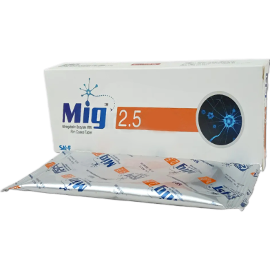Mig 2.5 mg Tablet 10's Strip image