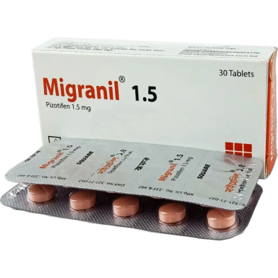 Migranil 1.5 mg Tablet 10's Strip image