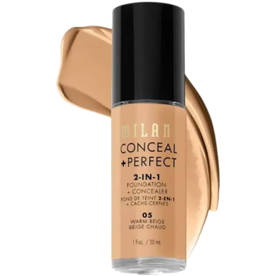 Milani Conceal plus Perfect 2-In-1 Foundation and Concealer 30ml - 05 Warm Beige image