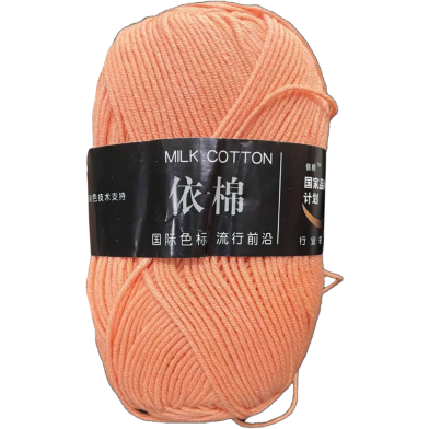 Milk Cotton Yarn 4 Ply 100g For Knitting And Crochet image