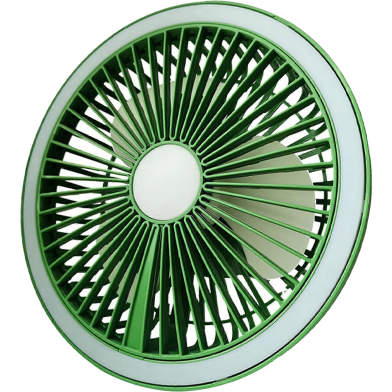 Mini Desktop Rechargeable Fan Portable Table and Camping Fan with LED Lamp image