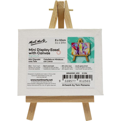 Mini Display Easel with Canvas Signature (8 x 10cm) image