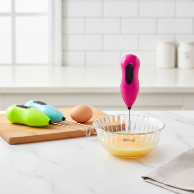Mini Drink Frother, Portable Hand Blender For Lassi, Milk, Coffee, Egg Beater Mixer - Coffee Mixer Slide 2