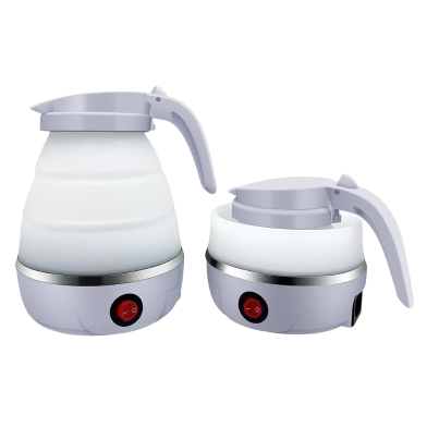 Mini Foldable Silicone Electric Kettle 0.6L Portable Teapot image