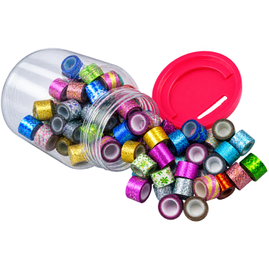 Mini Glitter Washi Tape Multicolour image