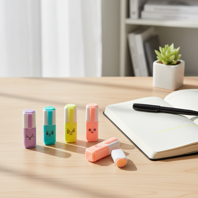 Mini Highlighter Pack 6 Pcs For School And Office Slide 2