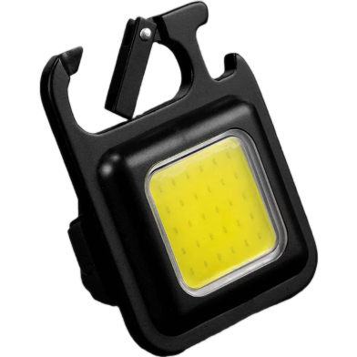 Mini Led Cob Keychain Flashlight 300mah And 500mah Options 500lm C Type Rechargeable Pocket Torch With Magnet And Hook 4 Modes Multipurpose Waterproof image