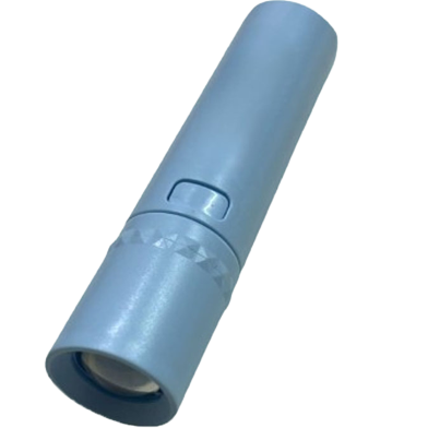 Mini Pocket Rechargeable Zoom LED Torch Light (Light Blue) image