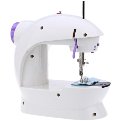 Mini Sewing Machine - Dual Speed Portable Mini Electric Pedal Double Threads Rewind Swing Machine image