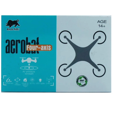 Mini Pocket 4 Axis Aerobat Quadrocopter Drone With Remote Control For Kids image