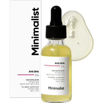 Minimalist Aha Bha 10 Percent Face Exfoliator 30ml image