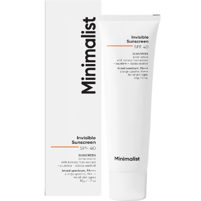 Minimalist Invisible Sunscreen SPF 40 (50gm) image