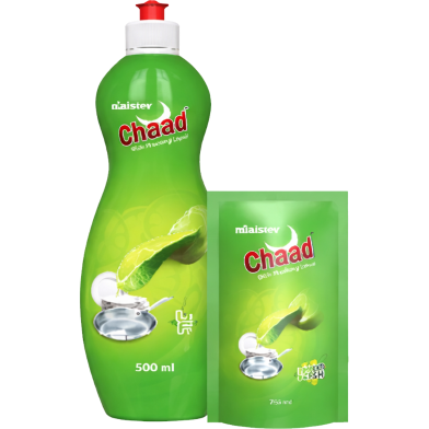 Minister Chaad Dishwashing Liquid Refill (Lemon Fresh) - 500 Ml With 250 Ml Refill FREE image