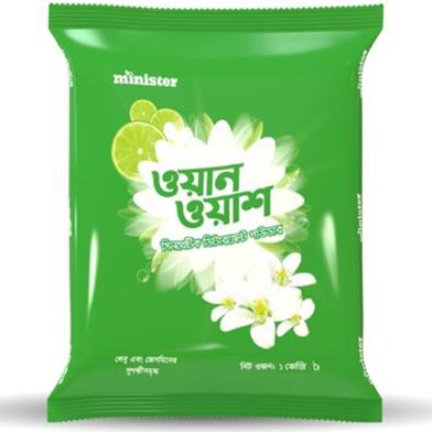 Minister One Wash Detergent Powder (Lemon) - 1 kg image