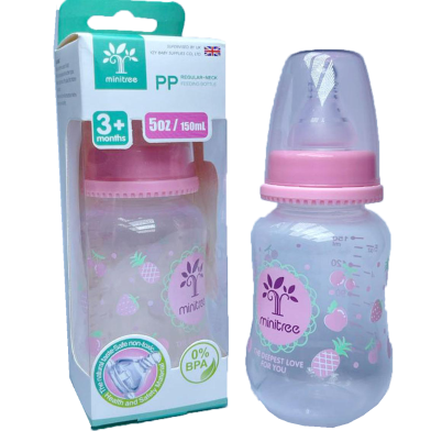 Minitree Baby Feeding PP Bottle 3 month Plus 150 ml image