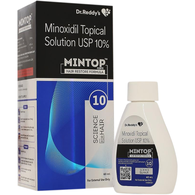 Mintop Forte 10 Percent Hair Restore Formula With Minoxidil - 60 ml (Indian) image