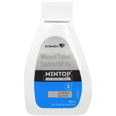 Mintop USP Five Percent Dr Reddy's Minoxidil Hair Restore Formula 60ml image