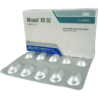 Mirasol XR 50 mg Tablet 10's strip image