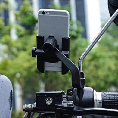 Mirror Motorcycle Mobile Phone Bracket Mountain Bike Aluminum Aloe Mobile Phone Holder Easy to Use and Maintain Slide 2