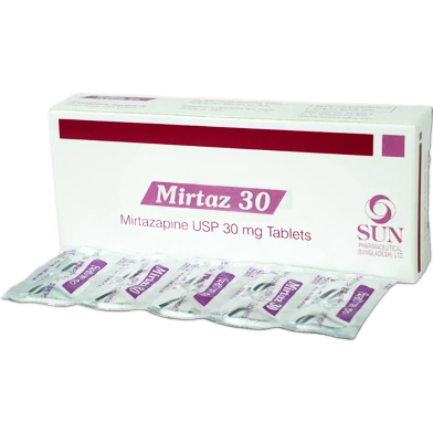 Mirtaz 30 mg Tablet 10's Strip image