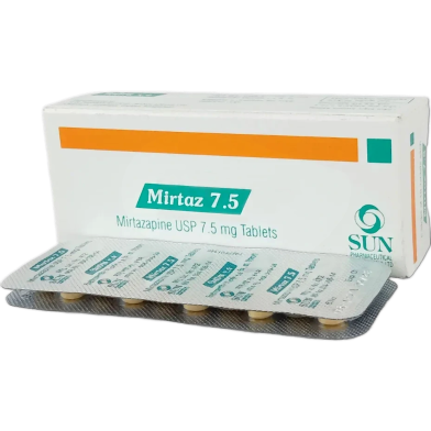 Mirtaz 7.5 mg Tablet 10's Strip image