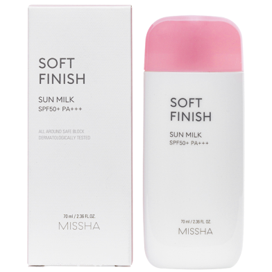 Missha All-Around Safe Block: Soft Finish Sun Milk SPF 50 PA image
