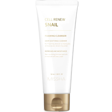 Missha Super Aqua Cell Renew Snail Cleansing Foam 100ml image