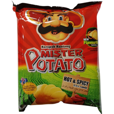 Mister Potato Chips Hot and Spicy 75g Pack image