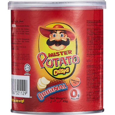 Mister Potato Crisps Original 45gm Can image