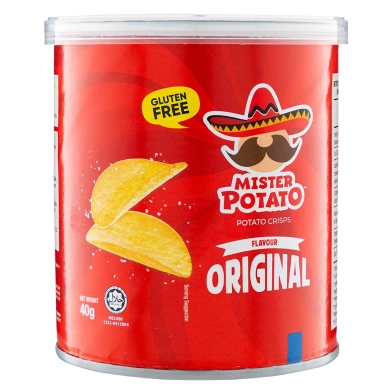 Mister Potato Crisps Original 40gm Can image