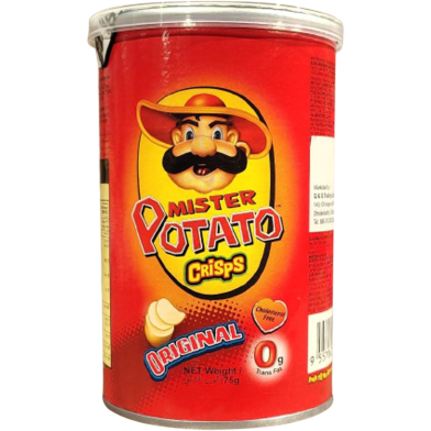 Mister Potato Crisps Original 75gm Can image