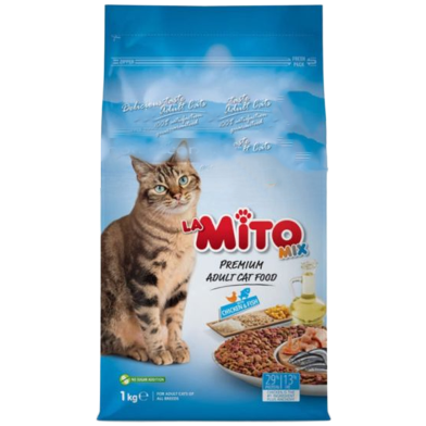 Mito Mix Adult Cat Food Chicken and Fish 1Kg image