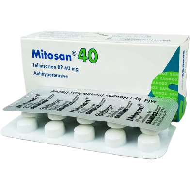 Mitosan 40 mg Tablet 10's Strip image