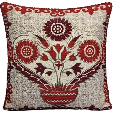 Mitu Home And Curtain Embroidered Washable Cushion Cover image