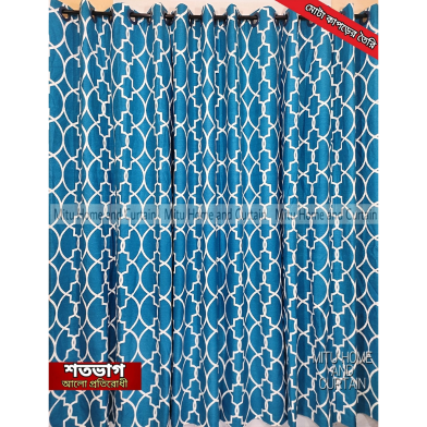 Mitu Home and Curtain 4 Kuchi Thick Denim Cotton Window Protector Porda (43×82 Inch) image