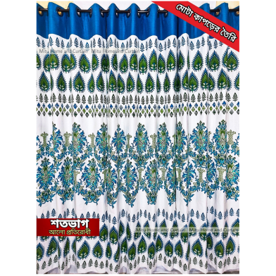 Mitu Home and Curtain 4 Kuchi Thick Denim Cotton Window Protector Porda (43×82 Inch) image