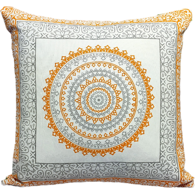 Mitu Home and Curtain Cushion Cover 100 Percent Cotton 16×16 Inch Washable Zipper 1 Pcs image