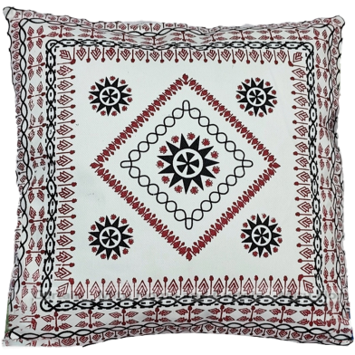 Mitu Home and Curtain Cushion Cover 100 Percent Cotton 16×16 Inch Washable Zipper 1 Pcs image