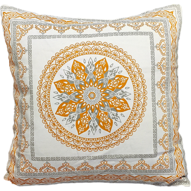 Mitu Home and Curtain Cushion Cover 100 Percent Cotton 16×16 Inch Washable Zipper 1 Pc image