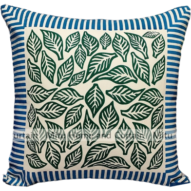 Mitu Home and Curtain Cushion Cover 100 Percent Cotton 16×16 Inch Washable Zipper 1 Pc image