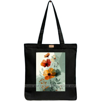 Mitu Home and Curtain Premium Zipper Canvas Tote Bag Trendy Women Shopping University And College Bag image