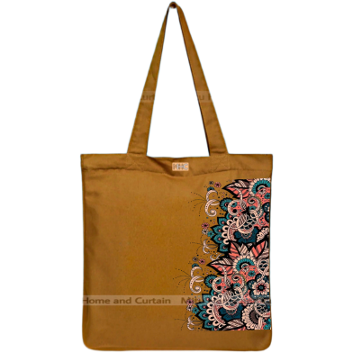 Mitu Home and Curtain Premium Zipper Canvas Tote Bag Trendy Women Shopping University And College Bag image