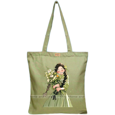 Mitu Home and Curtain Premium Zipper Canvas Tote Bag Trendy Women Shopping University And College Bag image