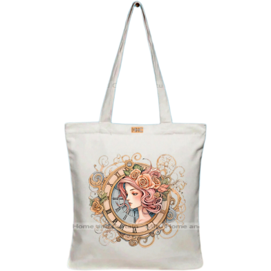 Mitu Home and Curtain Premium Zipper Canvas Tote Bag Trendy Women Shopping University And College Bag image