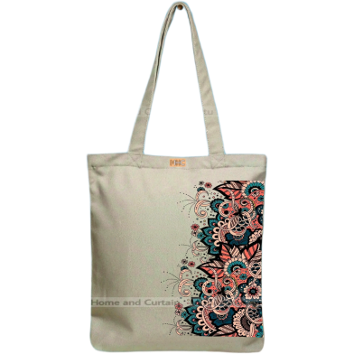 Mitu Home and Curtain Premium Zipper Canvas Tote Bag Trendy Women Shopping University And College Bag image