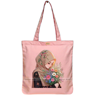 Mitu Home and Curtain Premium Zipper Canvas Tote Bag Trendy Women Shopping University And College Bag image