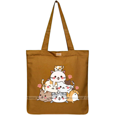 Mitu Home and Curtain Premium Zipper Canvas Tote Bag Trendy Women Shopping University And College Bag image
