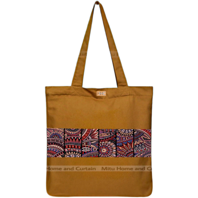 Mitu Home and Curtain Premium Zipper Canvas Tote Bag Trendy Women Shopping University And College Bag image