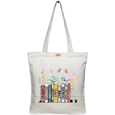 Mitu Home and Curtain Premium Zipper Canvas Tote Bag Trendy Women Shopping University And College Bag image