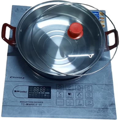 Miyako Induction Cooker Inverter Technology Free Stainless Steel Pot Electric Induction Stove Touch Panel Auto Shut Off and Temperature Control TC - MARBLE - 05 image